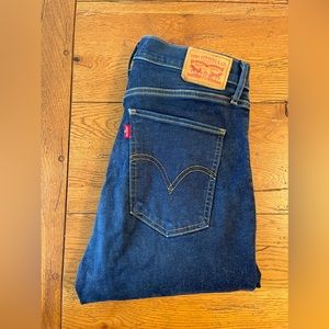 Levi's Mile High Super Skinny Dark Wash Jeans - Size 30